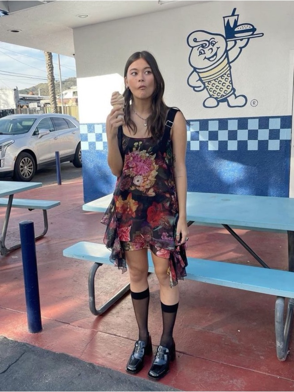 Heaven by Marc Jacobs x kiko buckle print ruffle mini dress - Picture 2 of 7